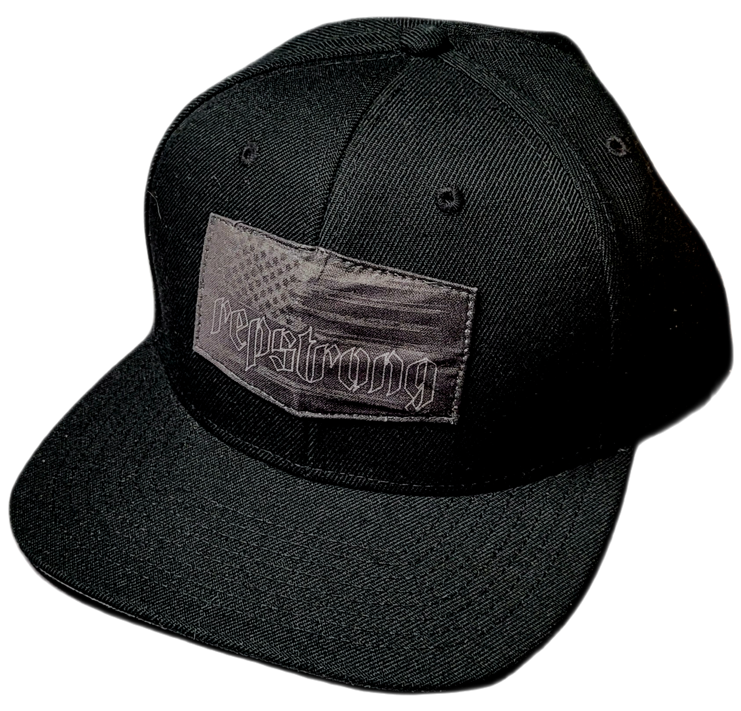 Banner Snapback Hat - Black