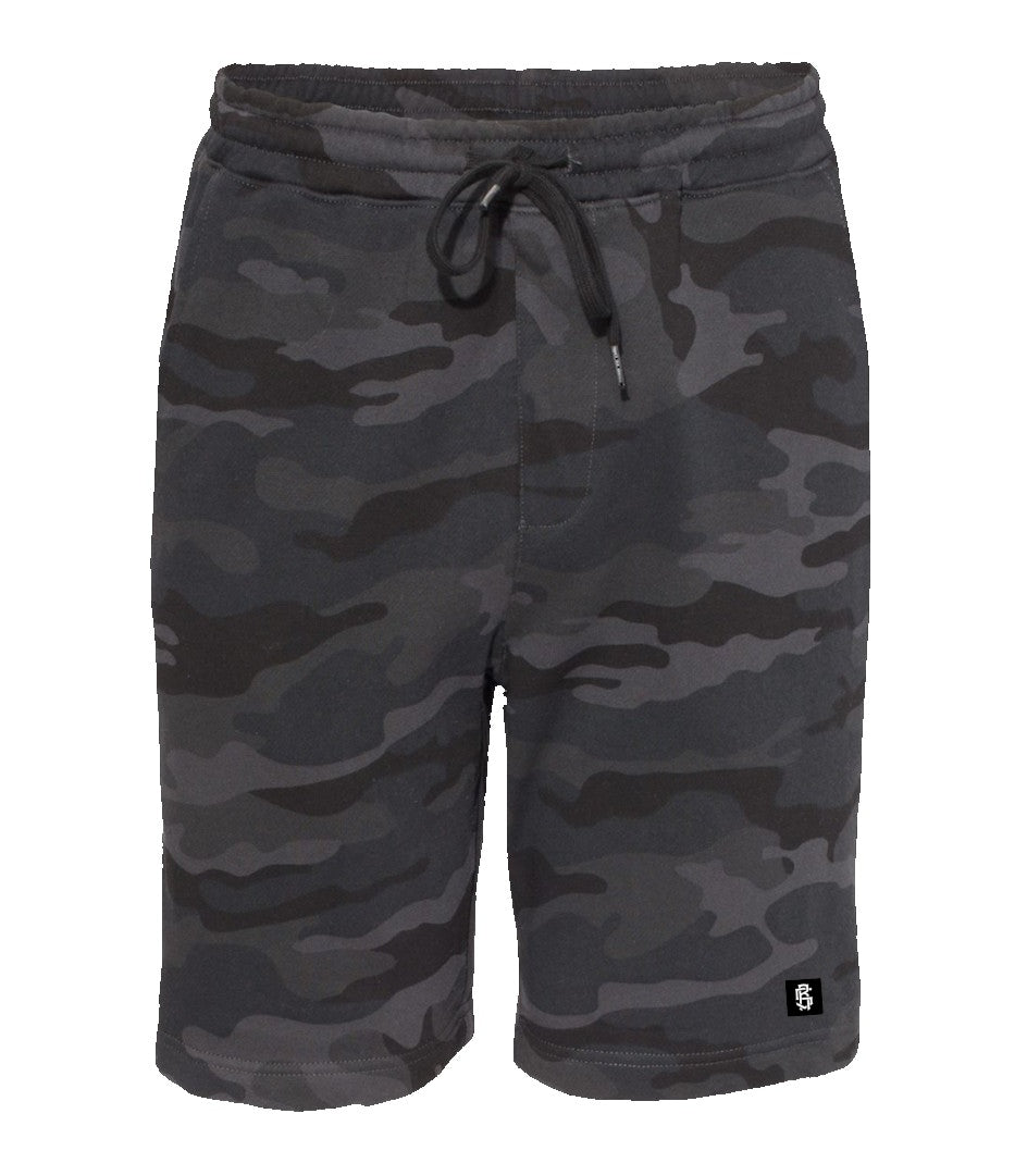 Black Label Black Camo Shorts