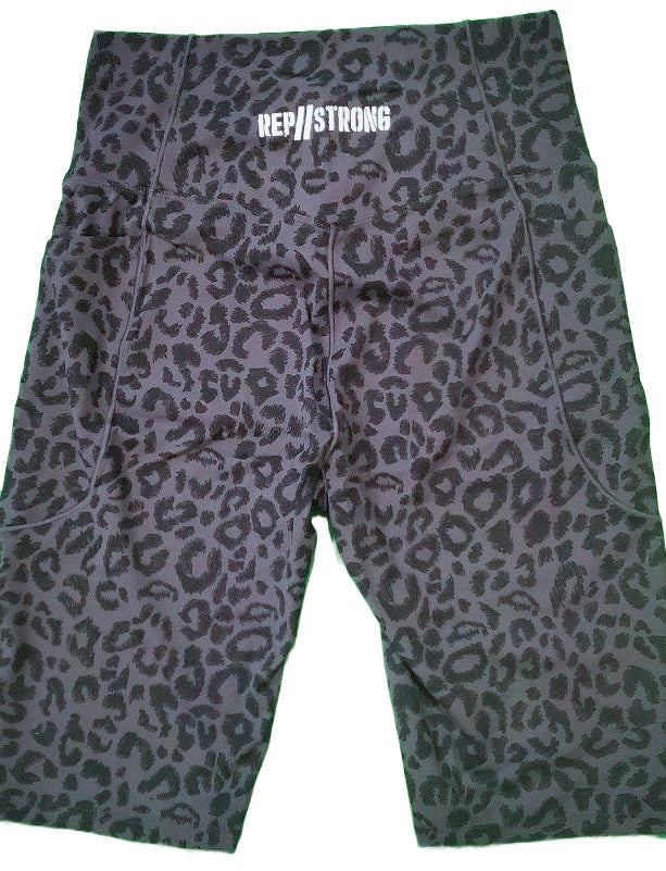 OG Cross Waist Biker - Leopard