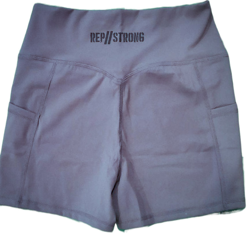 OG Cross Waist Shorts - Gray